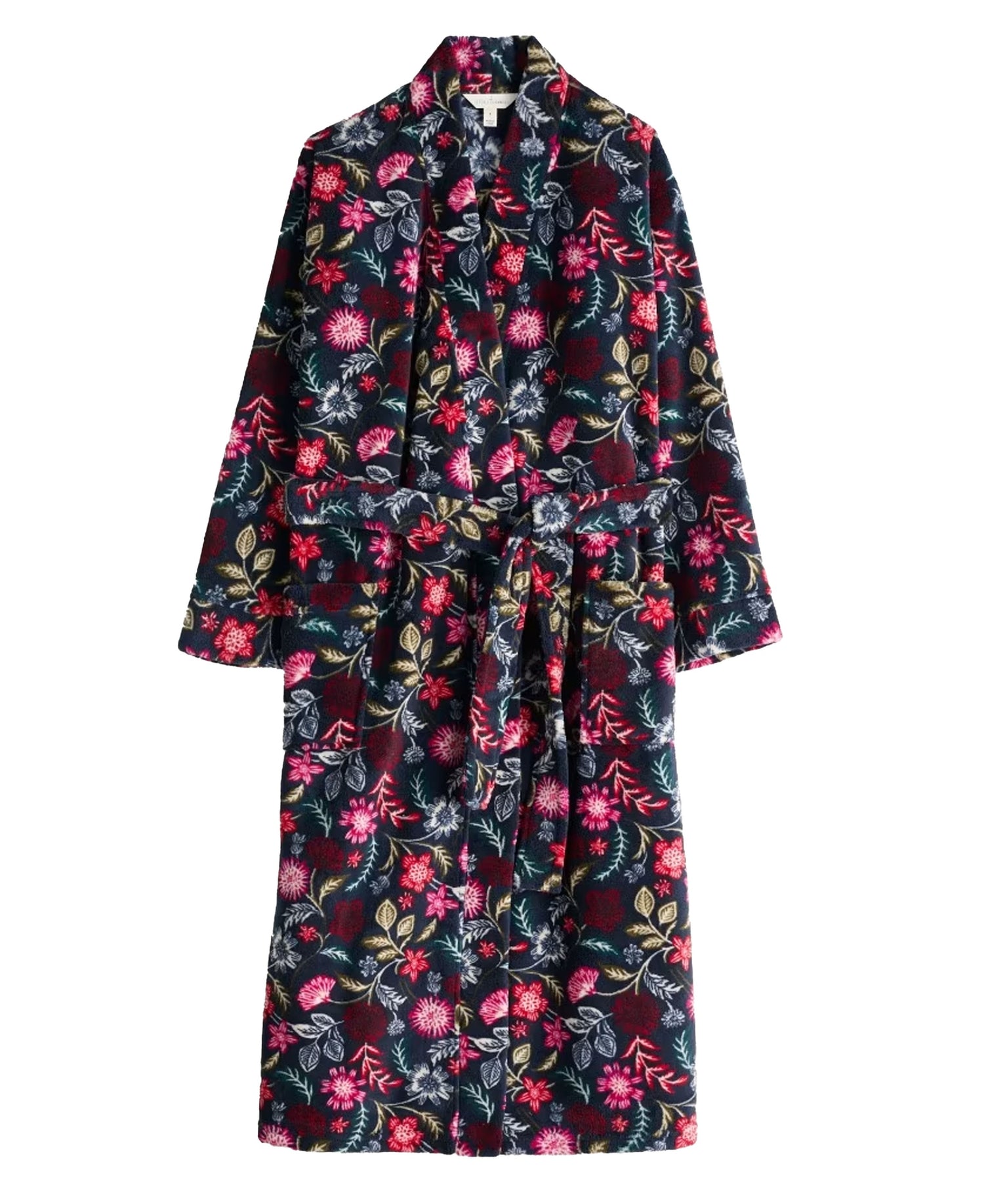 Hushing Dressing Gown - Woodblock Bloom Dahlia