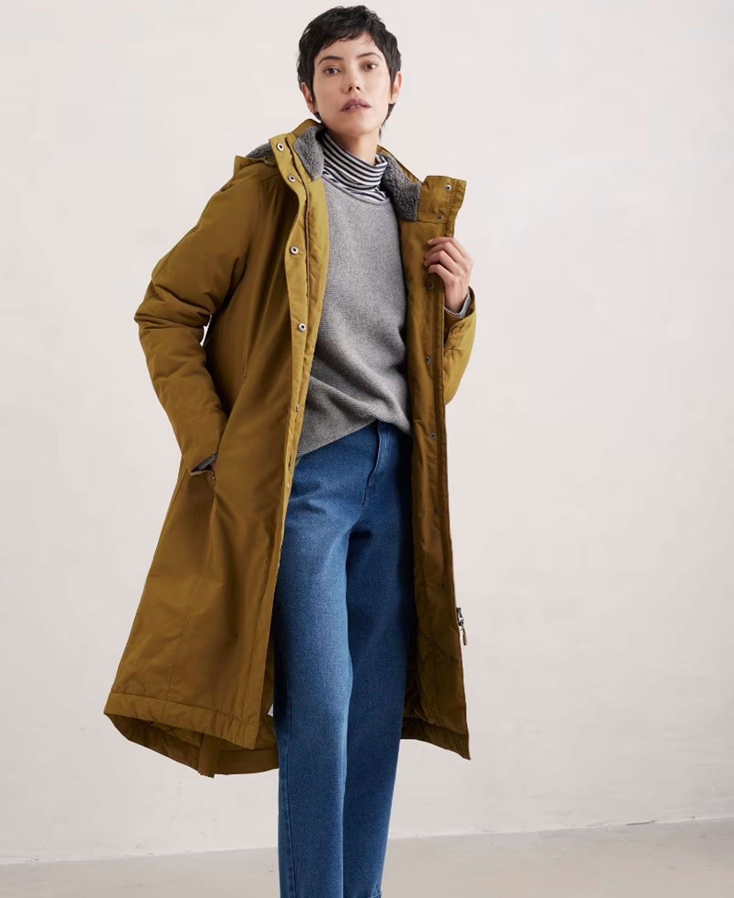 Landmark Seasalt Janelle Coat in Oak