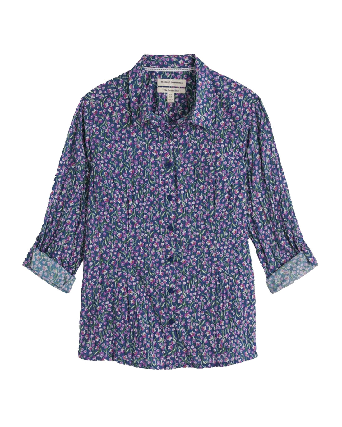 Larissa Shirt - Flax Flower Bright Orchid