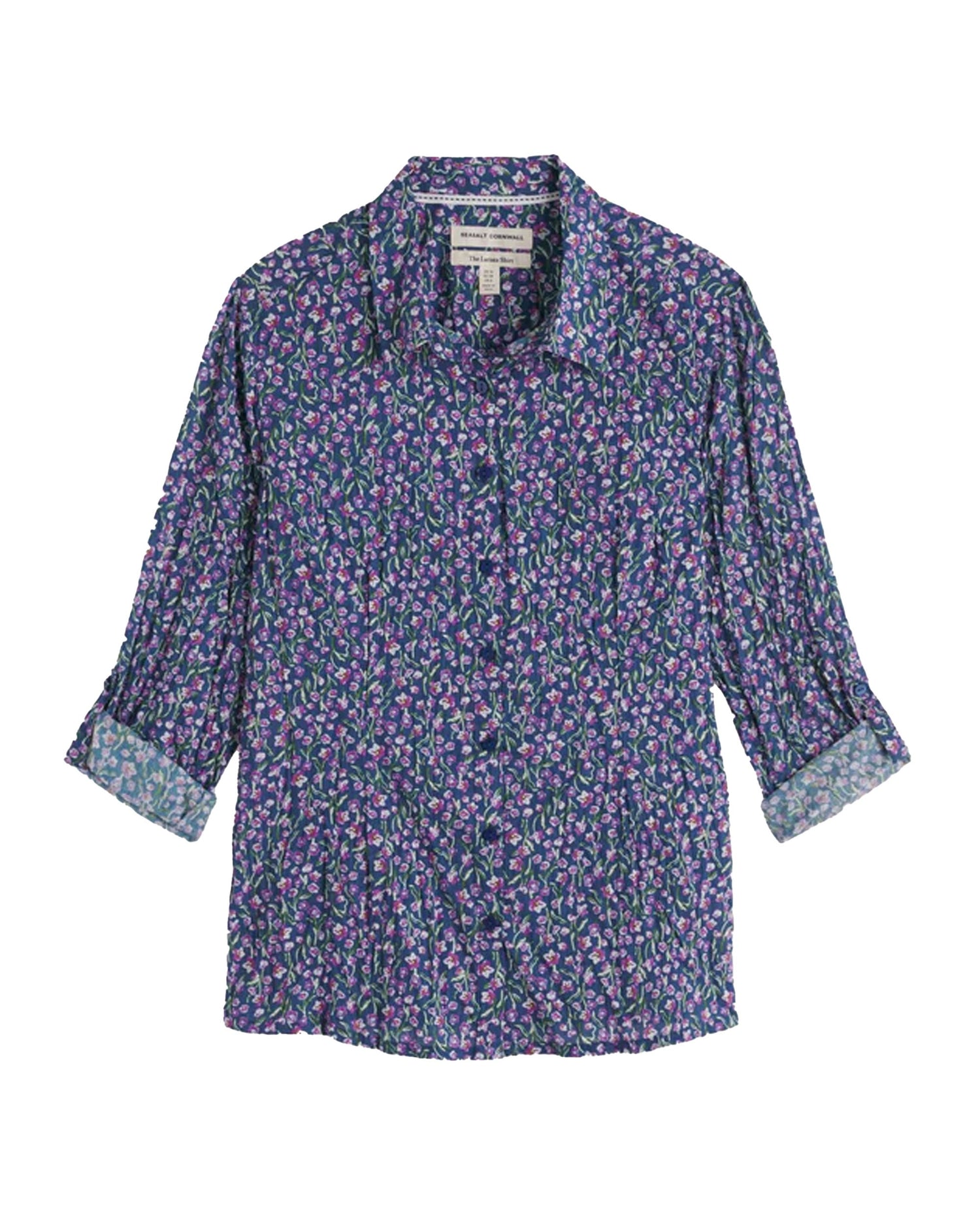Larissa Shirt - Flax Flower Bright Orchid