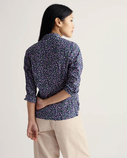 Larissa Shirt - Flax Flower Bright Orchid