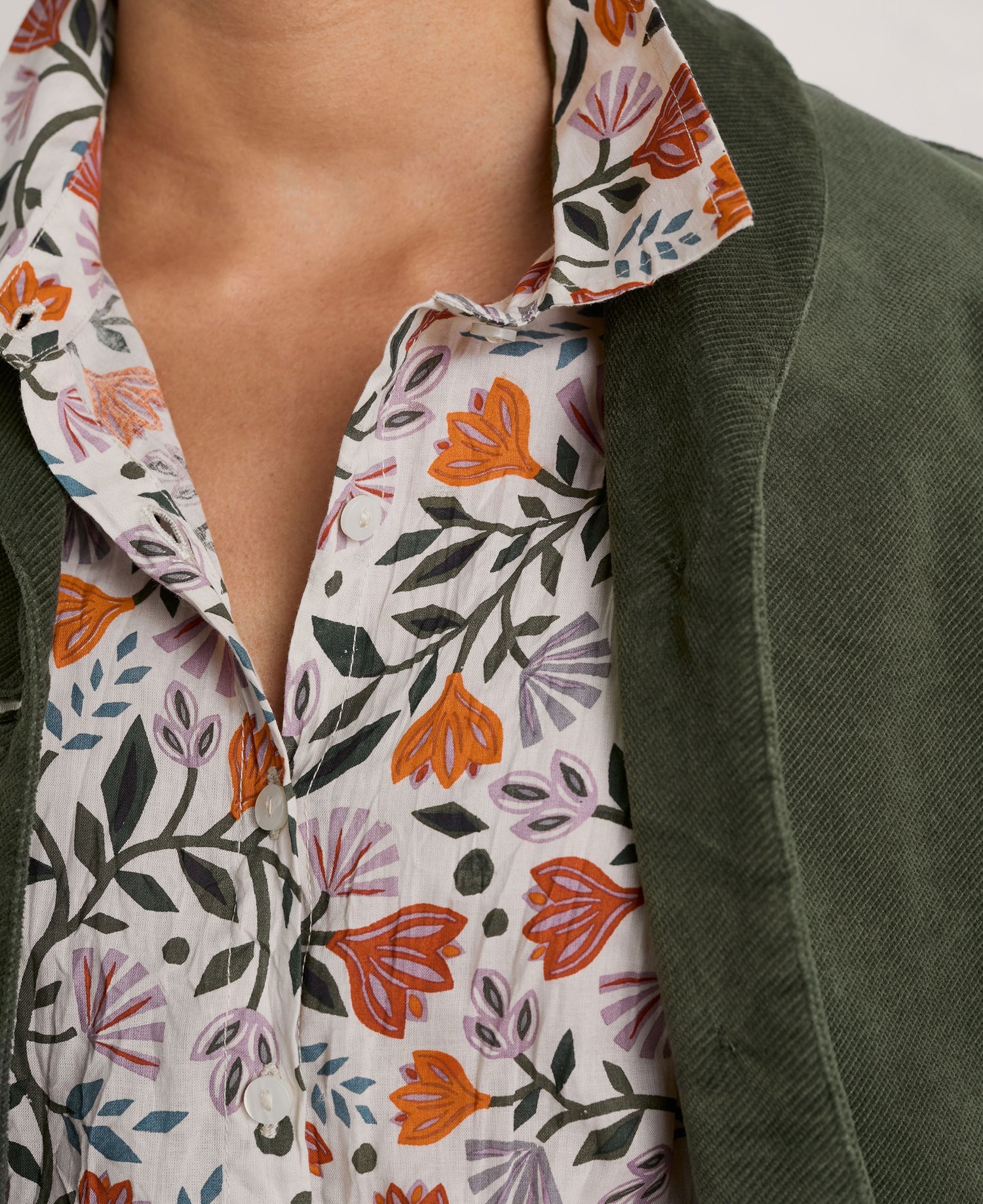 Larissa Shirt - Folklore Bloom Aran