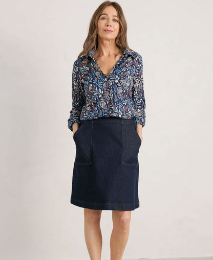 Larissa Shirt - Folk Meadow Maritime