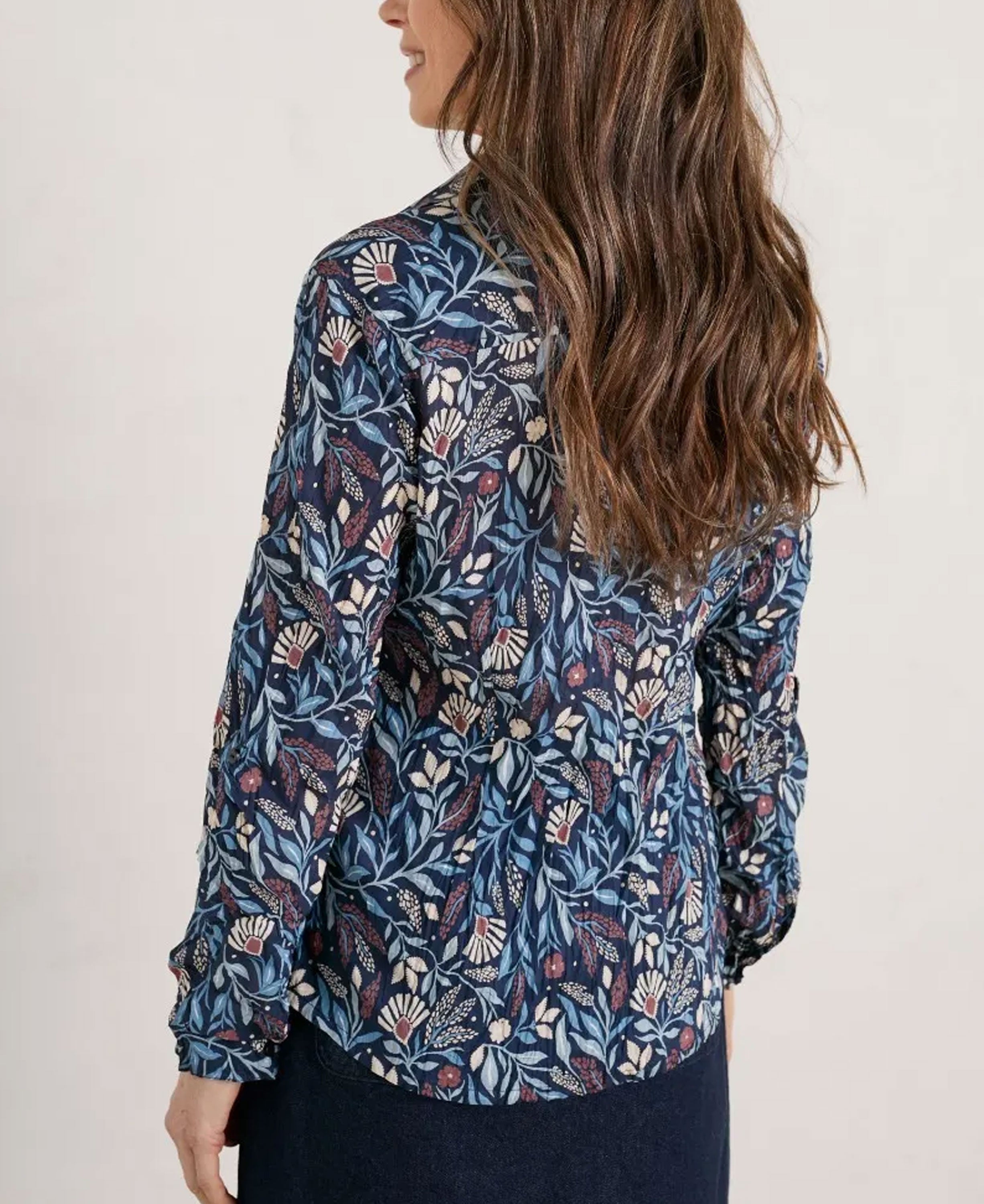 Larissa Shirt - Folk Meadow Maritime