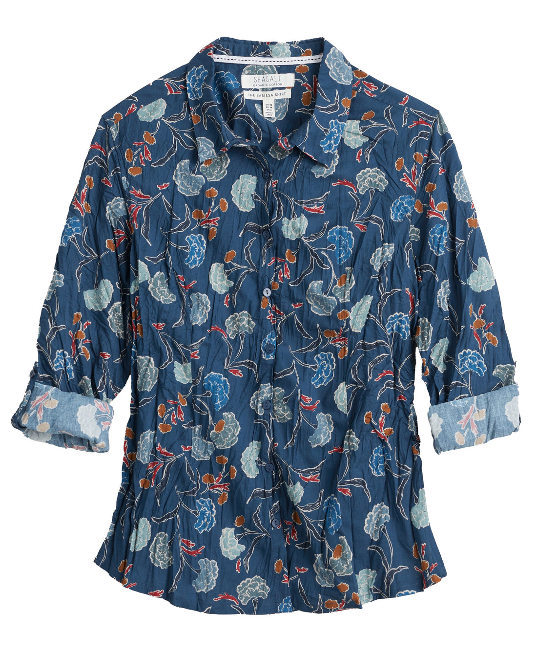 Larissa Shirt - Smudged Carnation Light Squid
