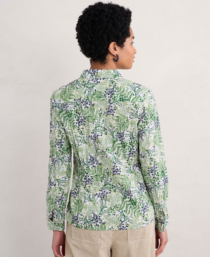 Larissa Shirt - Pressed Fern Chalk