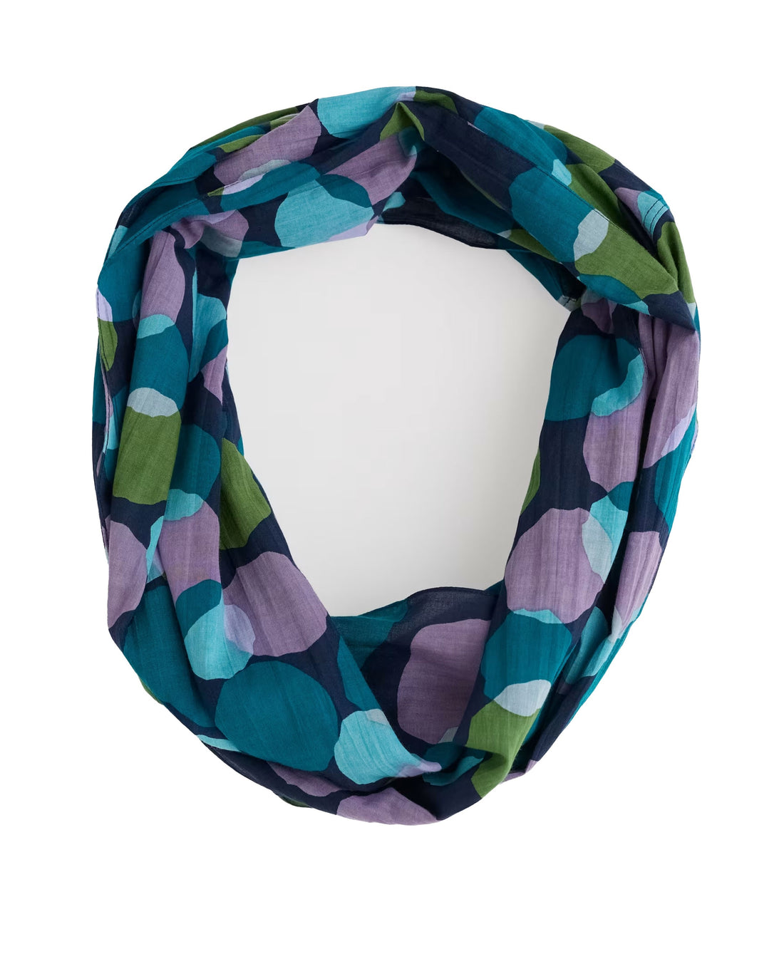 New Everyday Circle Scarf - Circle Collage Echium