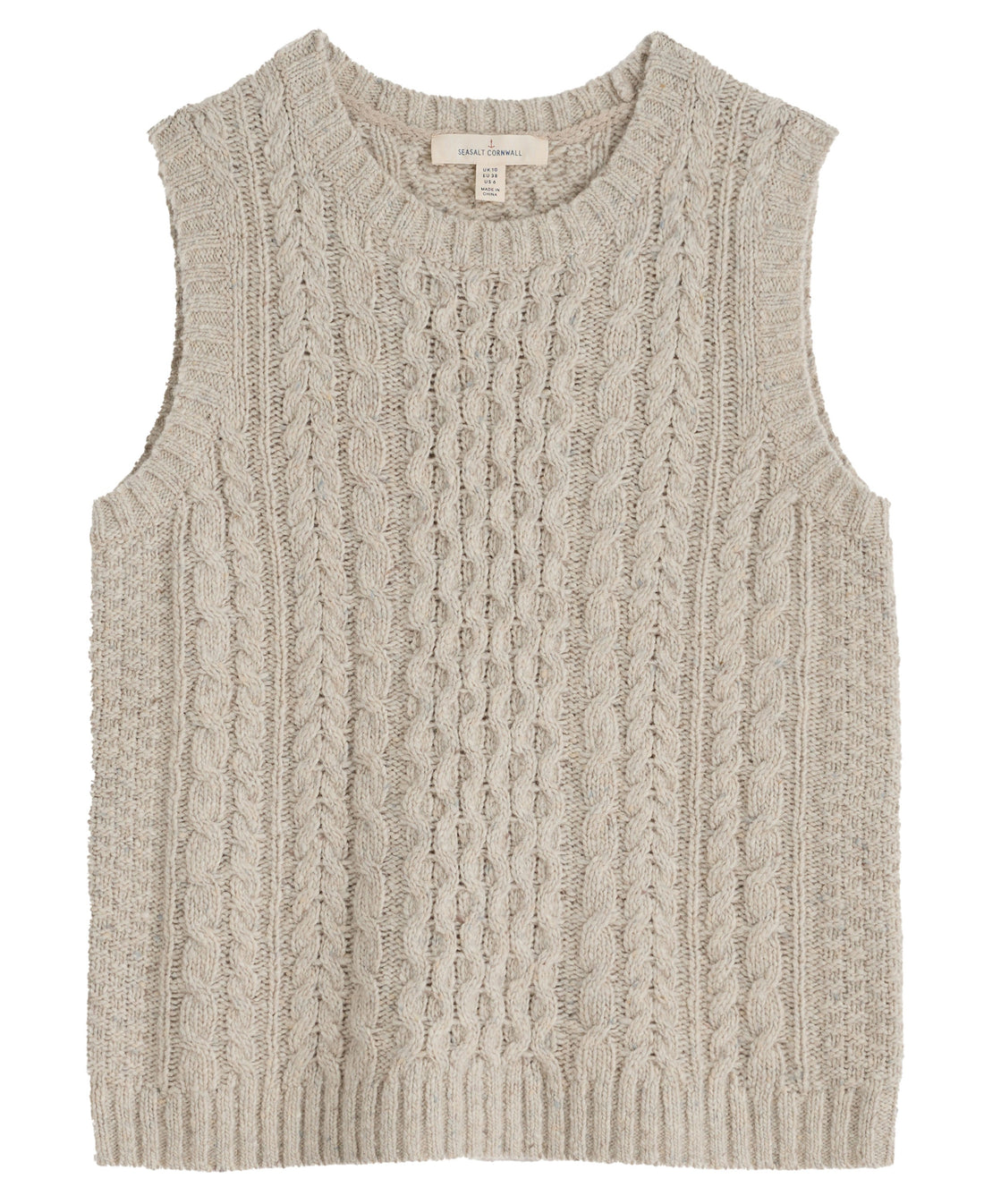 Newlyn Cable Stitch Vest - Aran