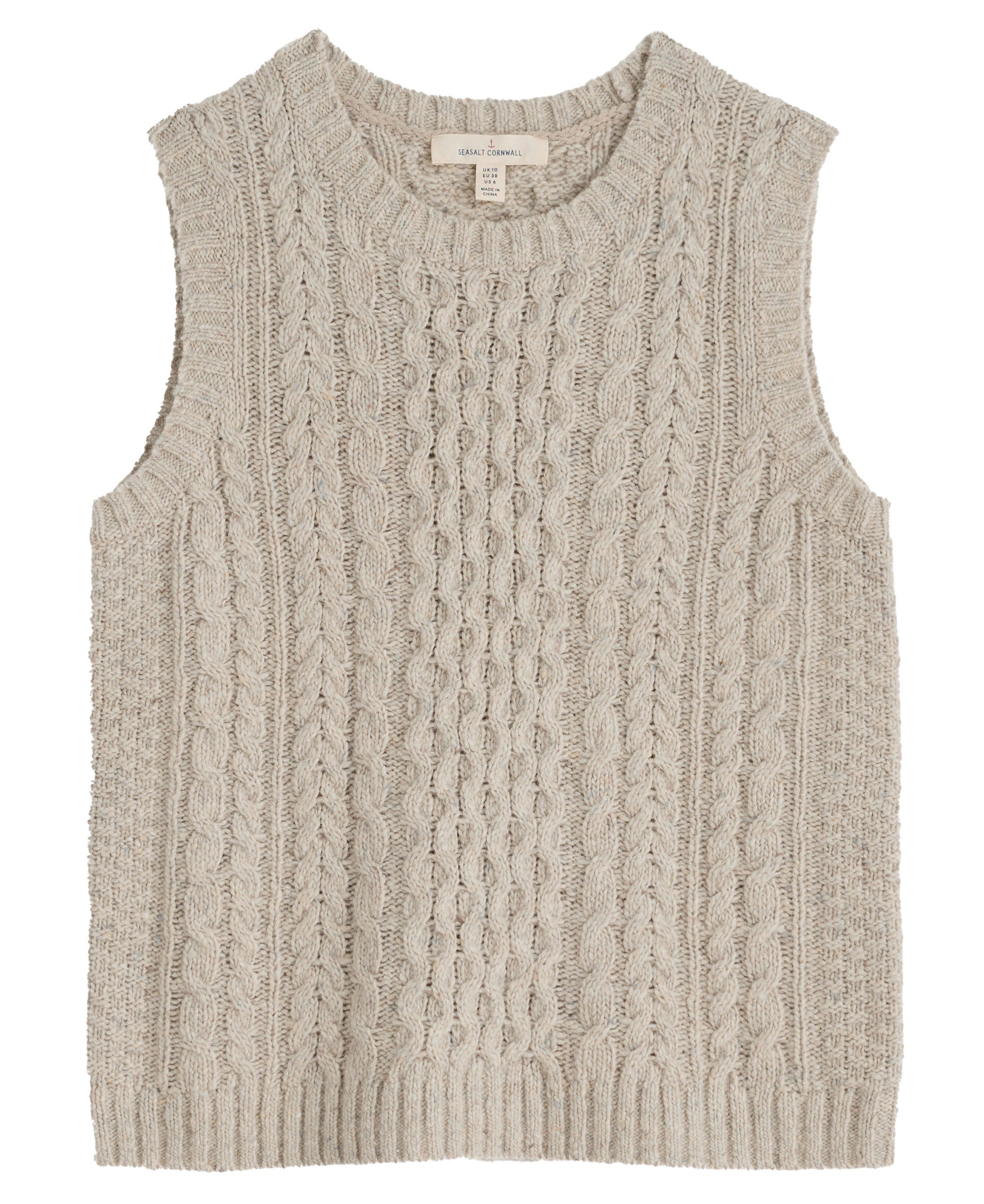 Newlyn Cable Stitch Vest - Aran