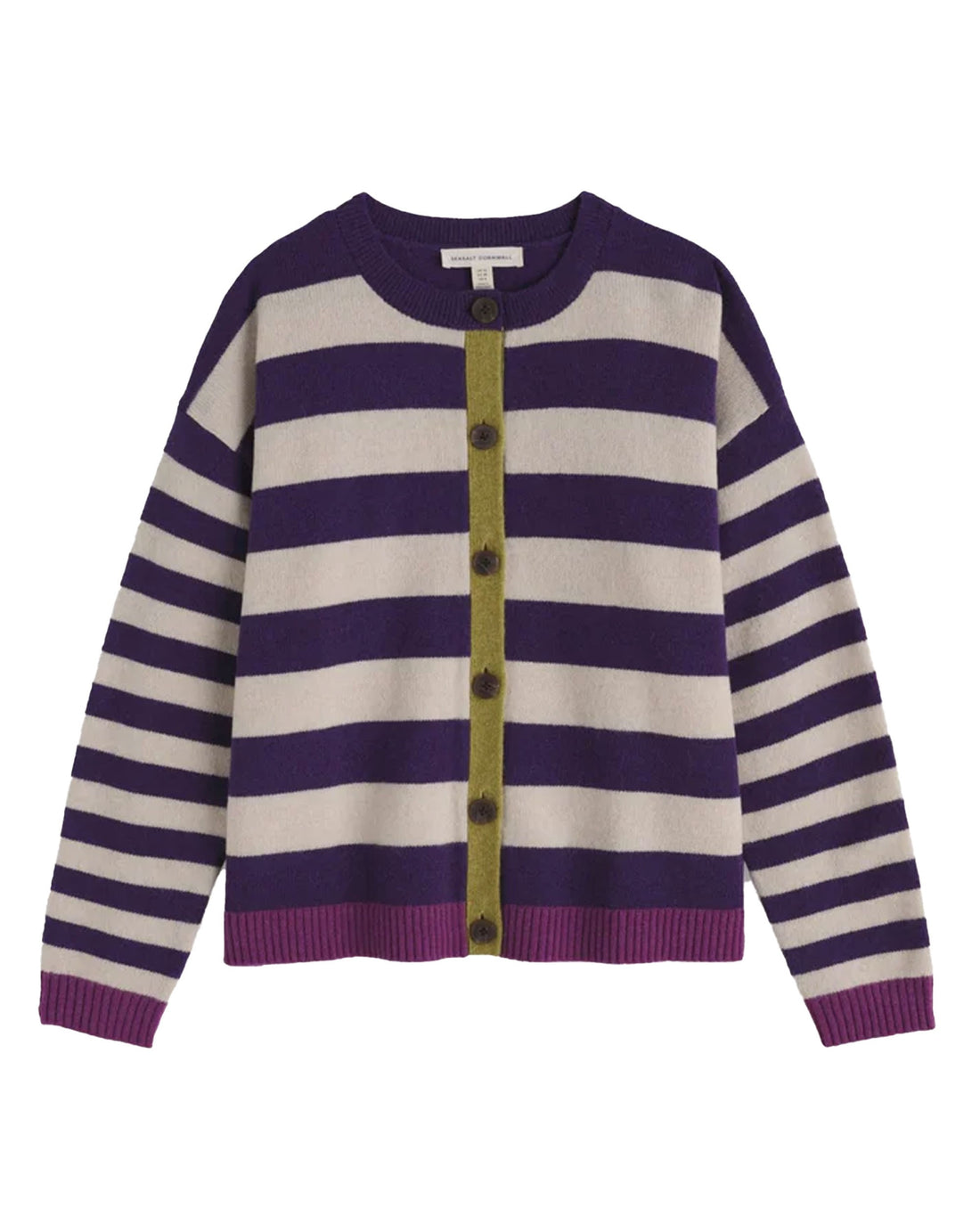 Pinwell Cardigan - Bright Shape Dark Violet Mix