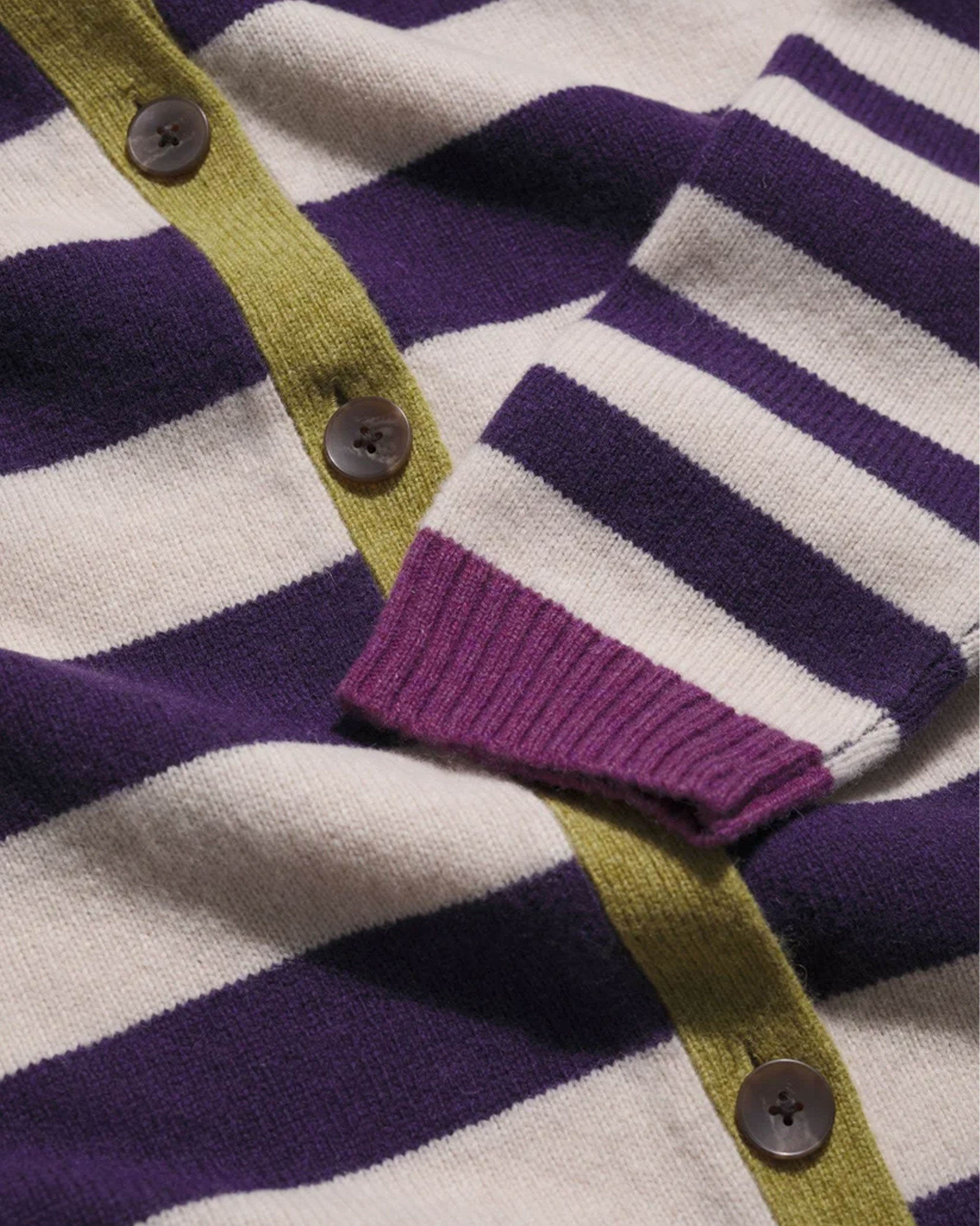 Pinwell Cardigan - Bright Shape Dark Violet Mix