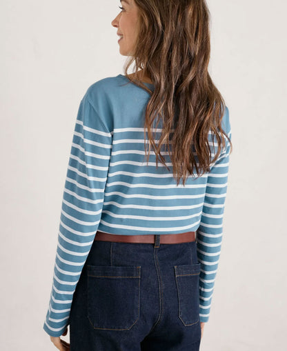Sailor Shirt - Falmouth Breton Horizon Chalk