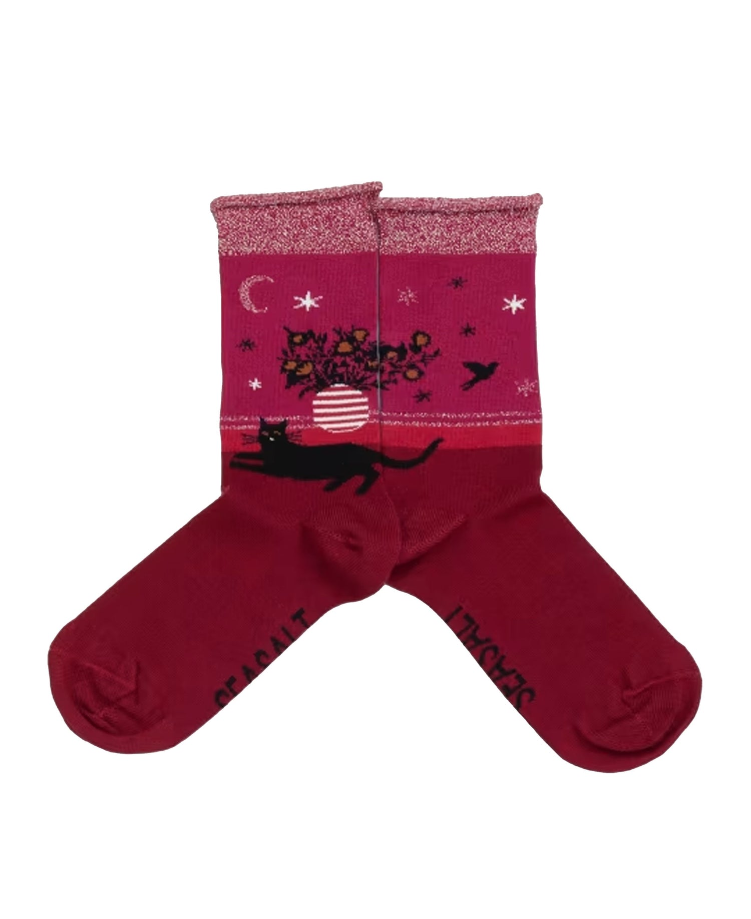 Snowy Scenes Socks - Hearth Dulse