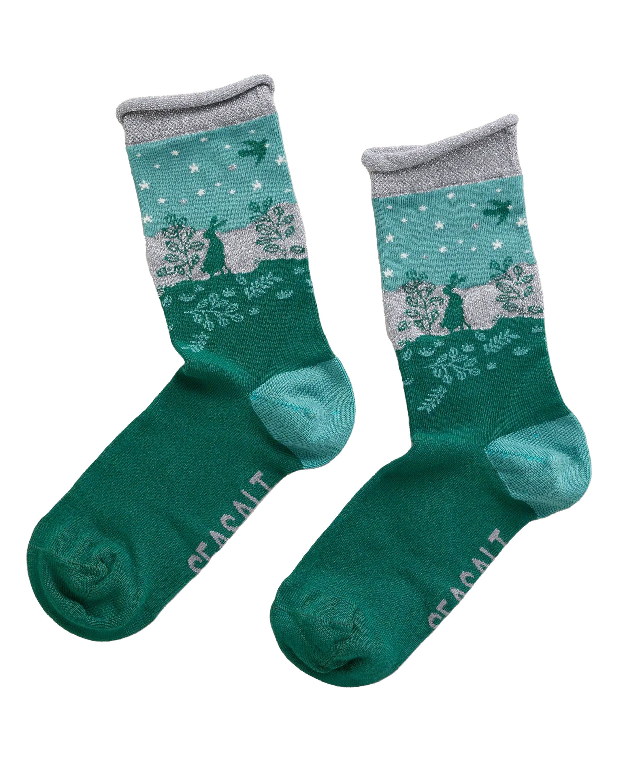 Snowy Scenes Socks - Estate Thicket