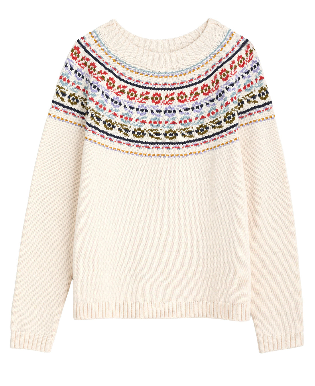 Stitch Work Jumper - Tapestries Chalk Multi