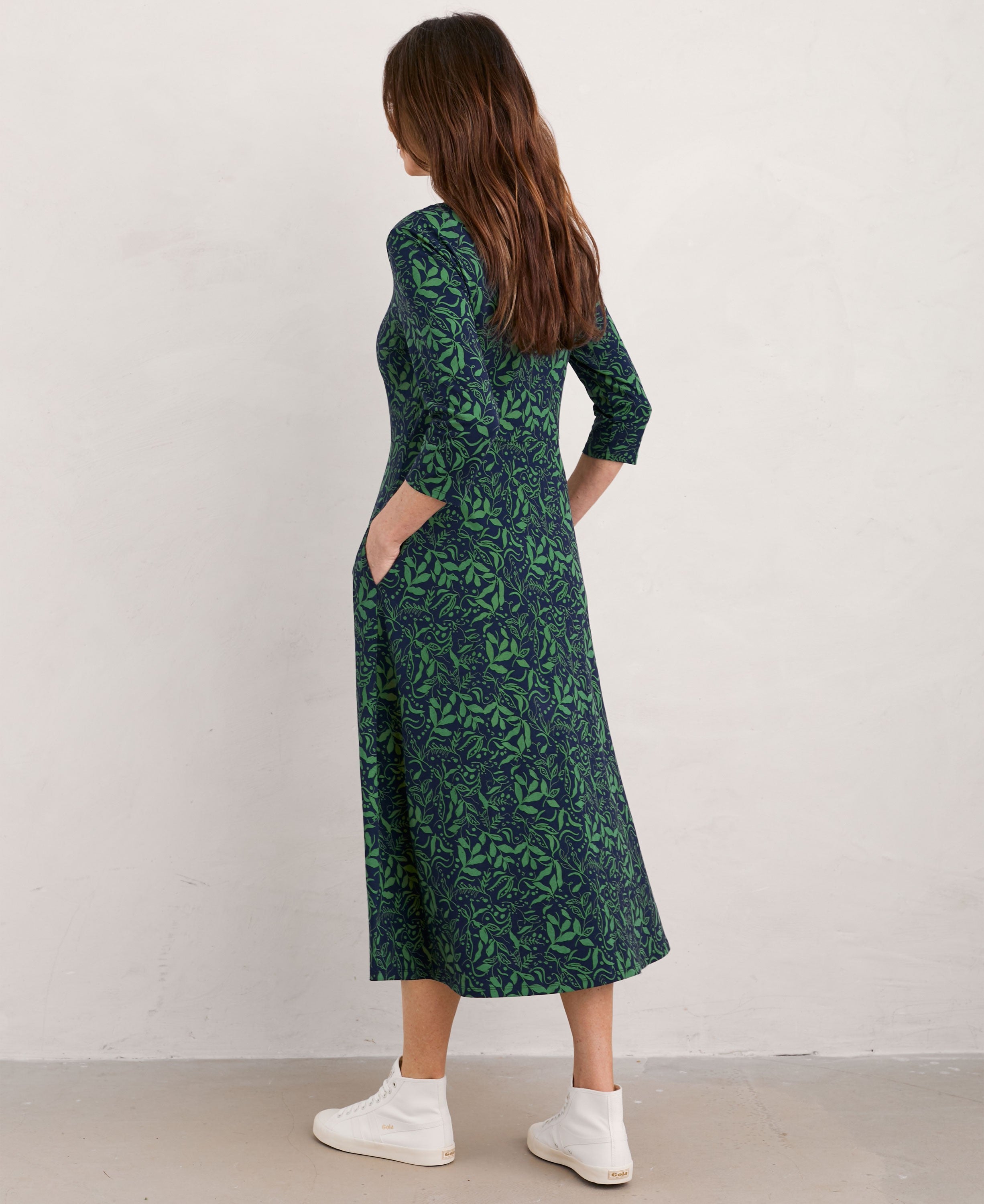 Veronica Dress - Wandering Peas Maritime