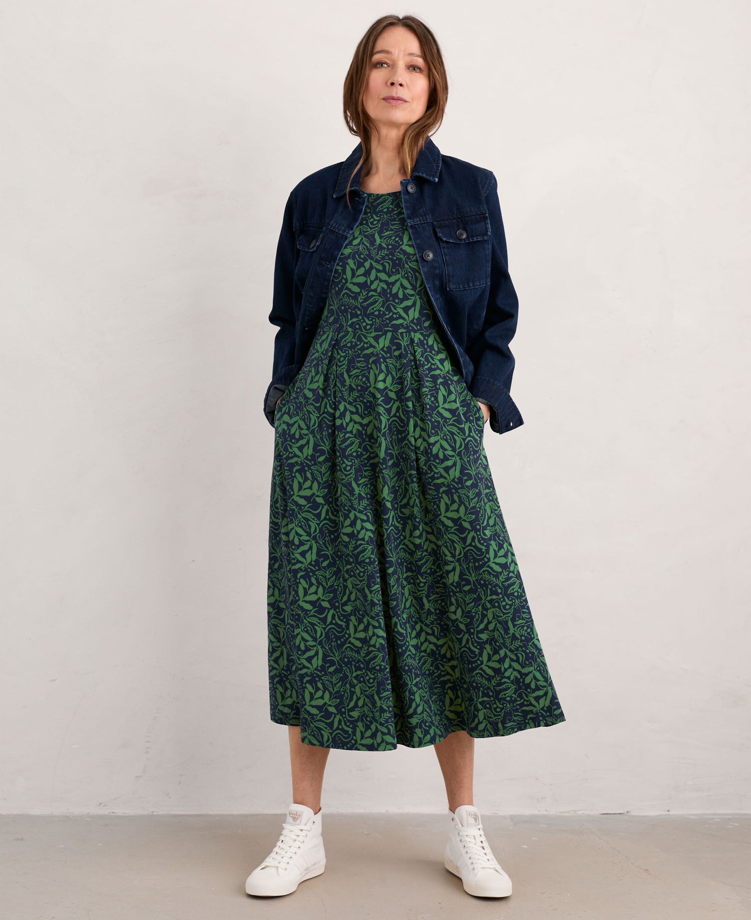 Veronica Dress - Wandering Peas Maritime