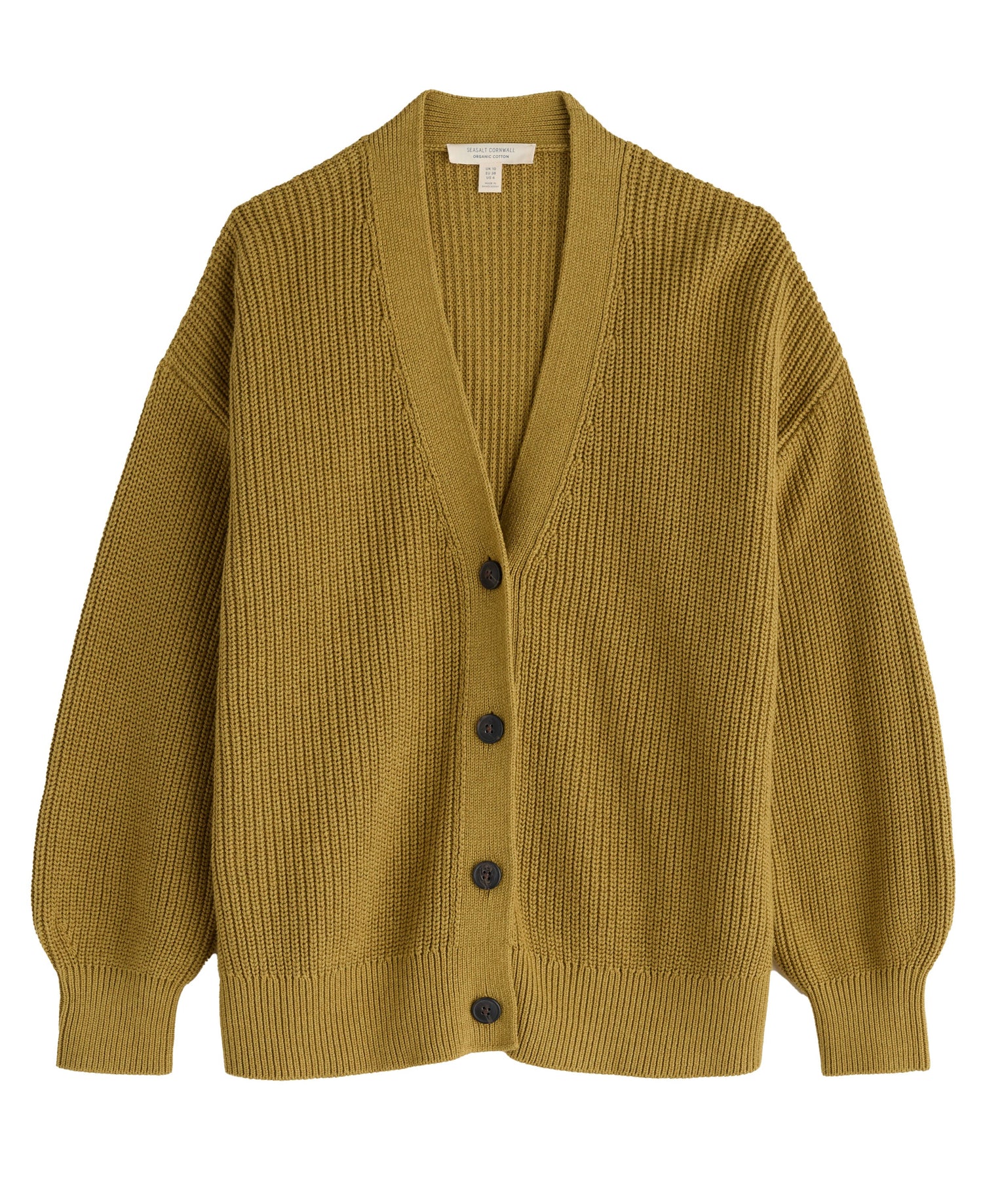 Winding Creek Organic Cotton Knit Cardigan - Pear