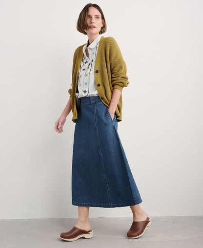 Winding Creek Organic Cotton Knit Cardigan - Pear