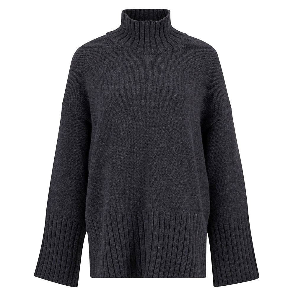 Serena Knitted Jumper - Charcoal