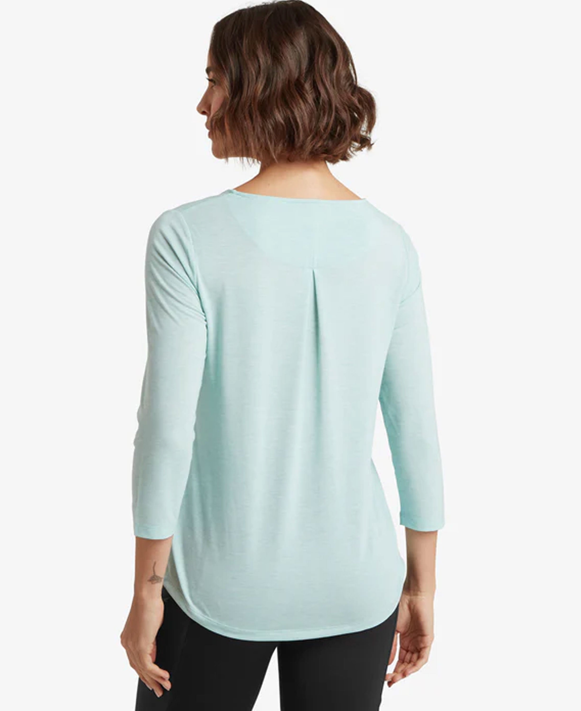 Asha 3/4 Sleeve Top - Light Mist