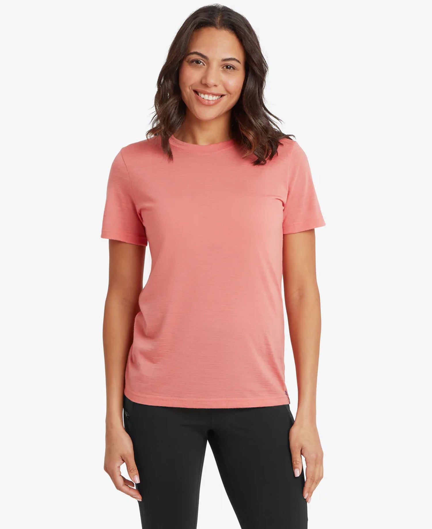 Nanda Merino Short Sleeve Tee - Rose Gold