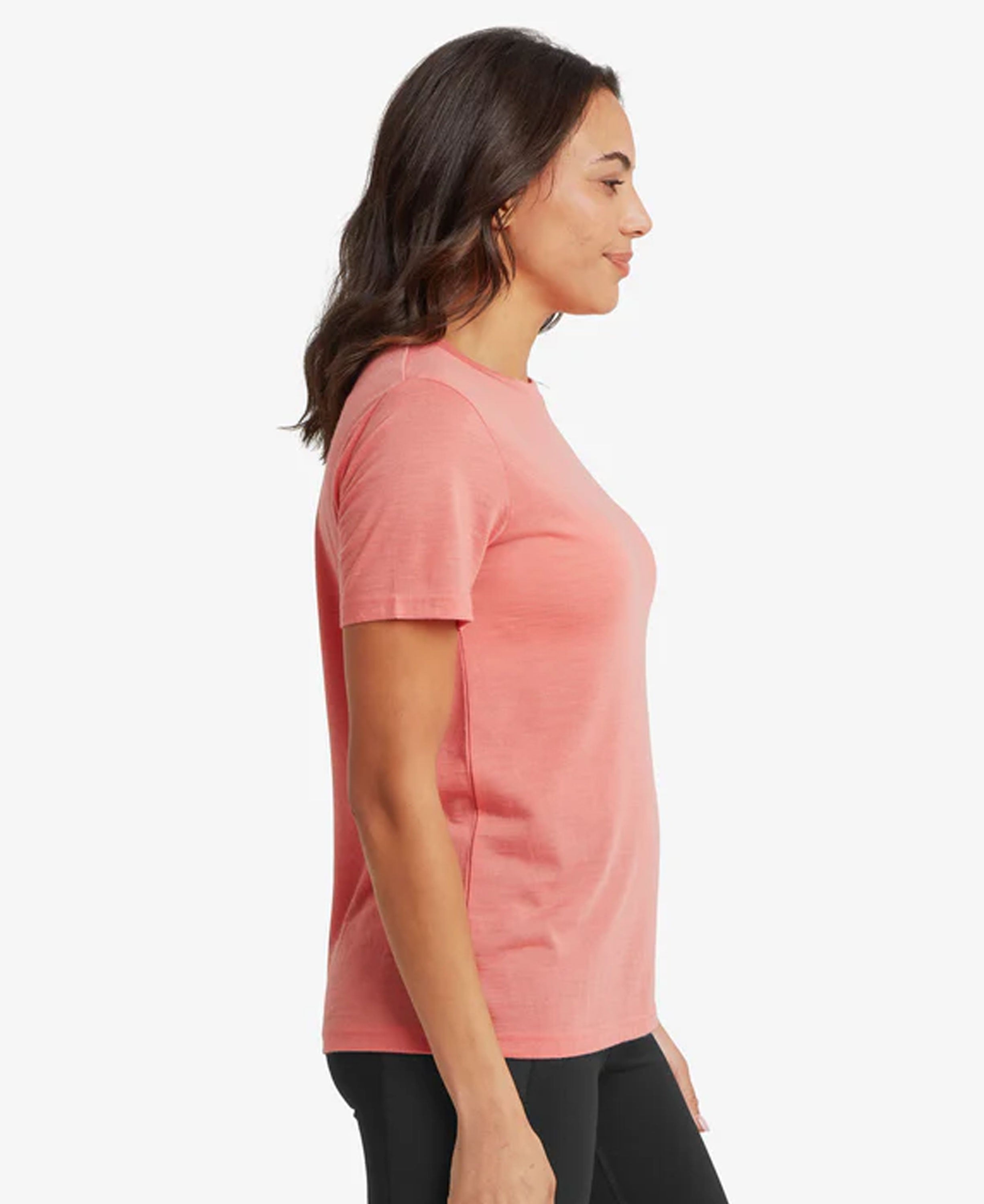 Nanda Merino Short Sleeve Tee - Rose Gold