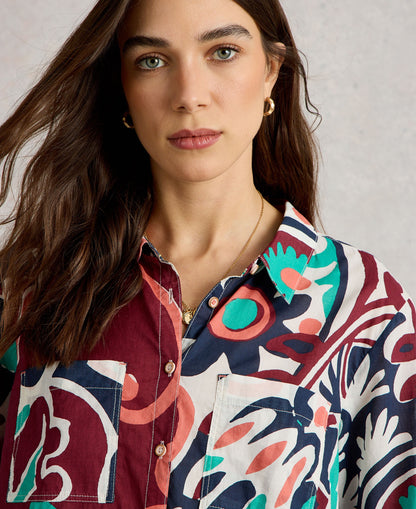 Sophie Organic Cotton Shirt - Blue Multi
