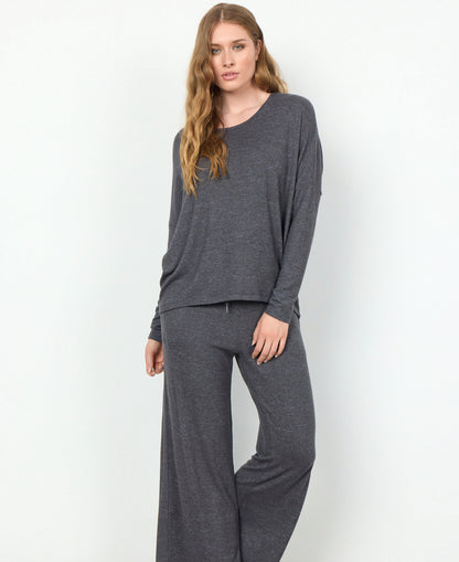 Biara 1 Blouse - Dark Grey Melange