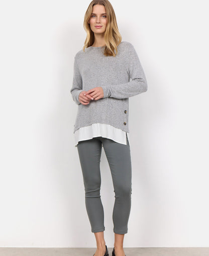Biara 81 Sweatshirt - Light Grey Melange