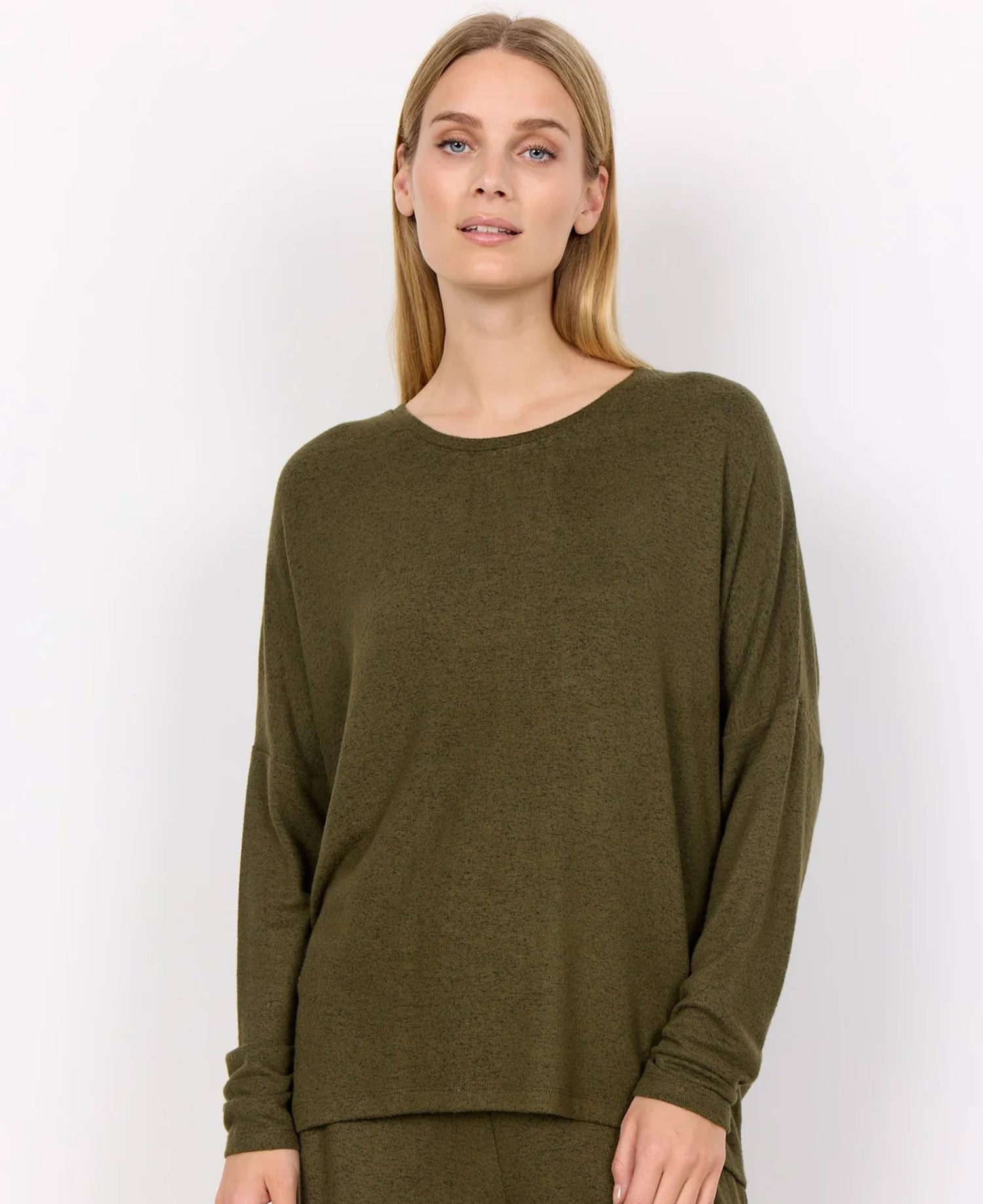 Biara 1 Blouse - Olive Melange