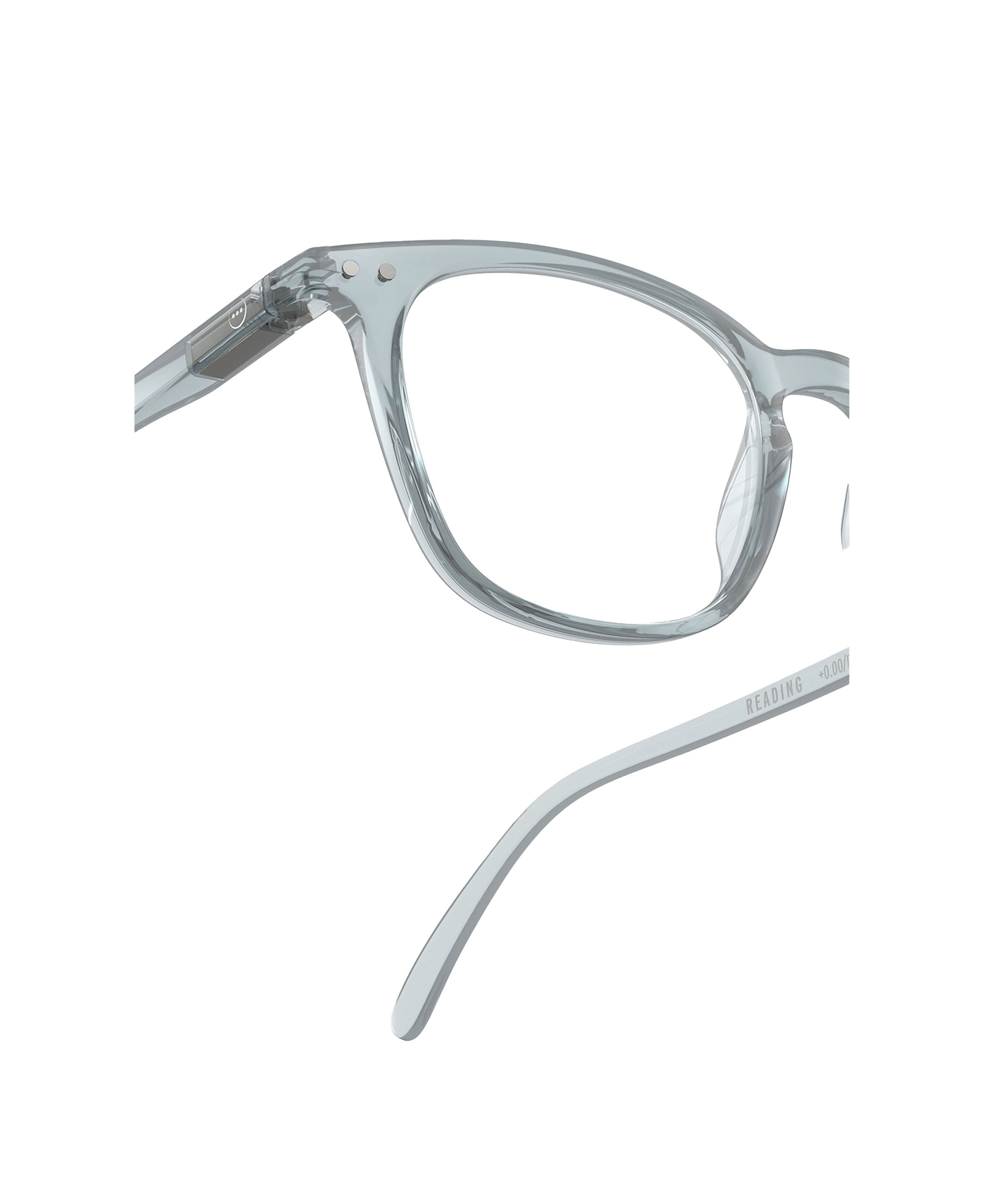 Square Reading Glasses E - Frozen Blue