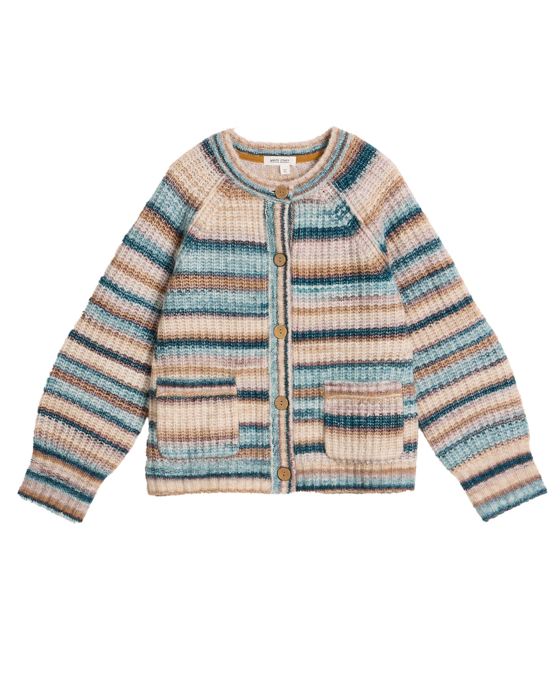 Suzanna Crew Cardi - Blue Multi