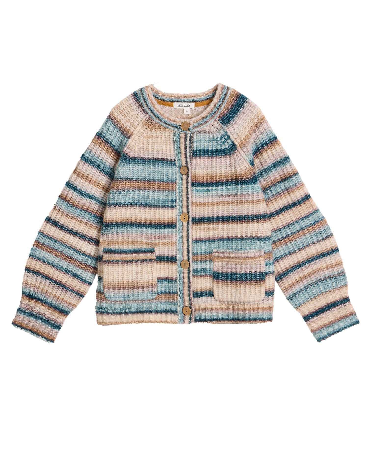 Suzanna Crew Cardi - Blue Multi