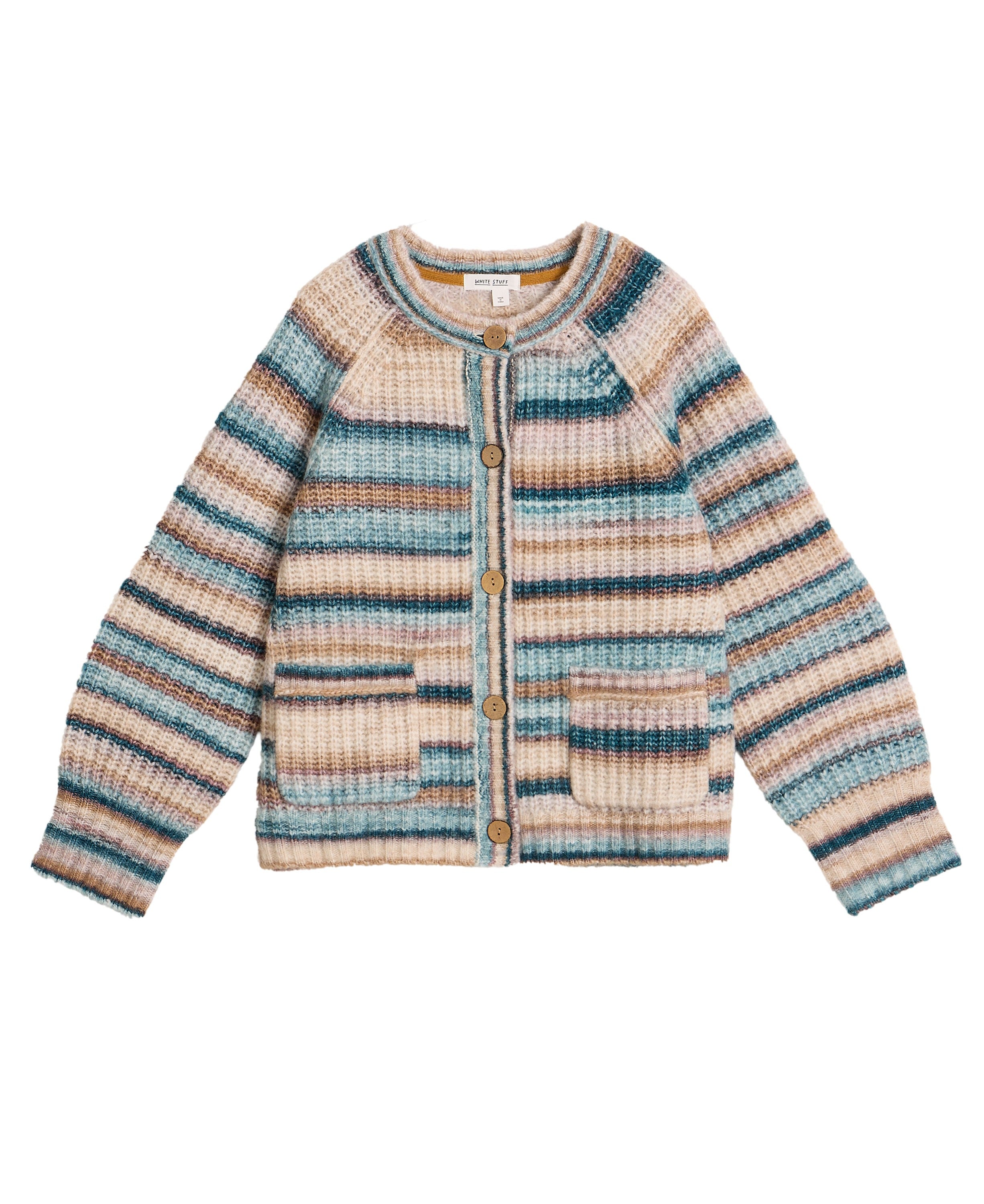 Suzanna Crew Cardi - Blue Multi