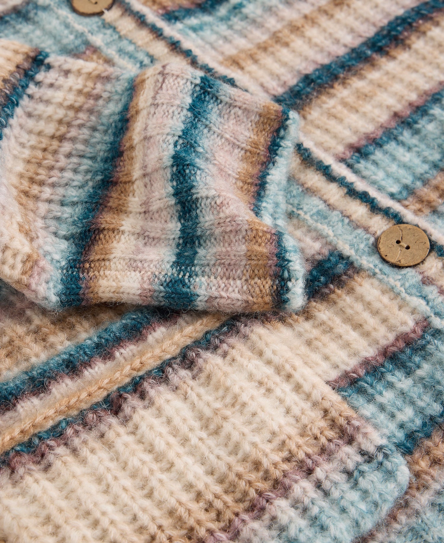 Suzanna Crew Cardi - Blue Multi