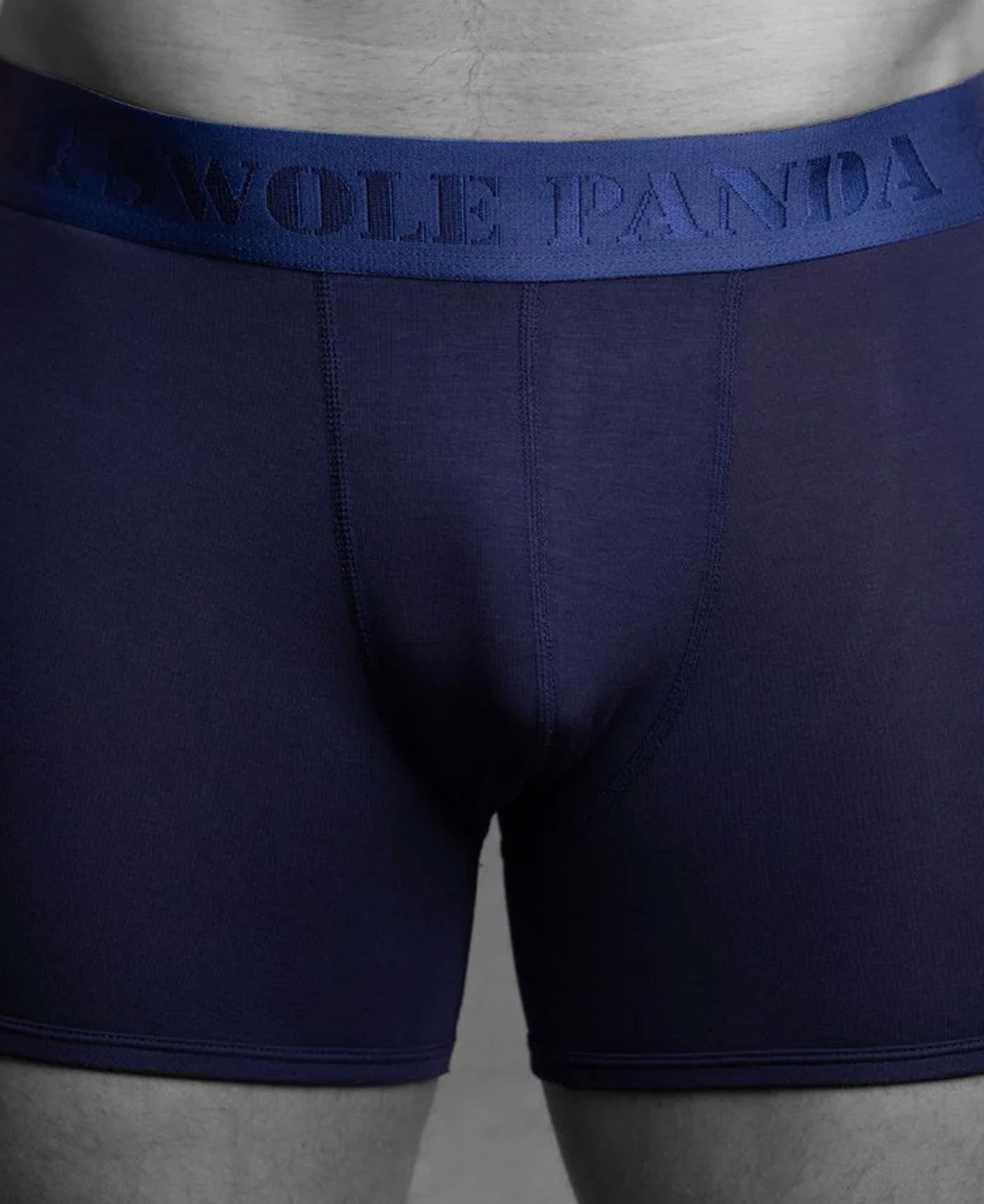 Bamboo Boxers - Navy/Blue Band