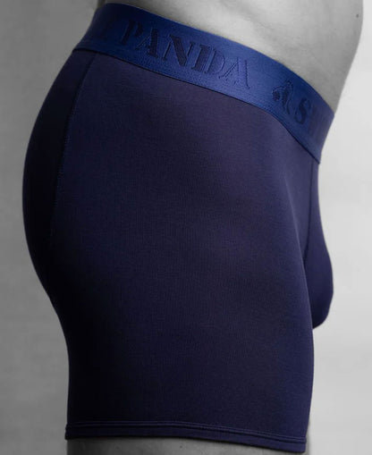 Bamboo Boxers - Navy/Blue Band