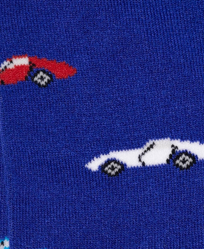 Bamboo Socks - Blue Classic Cars
