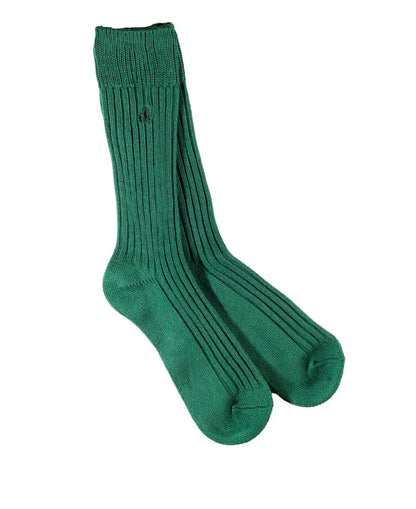 Bamboo Socks - Green Boot Sock