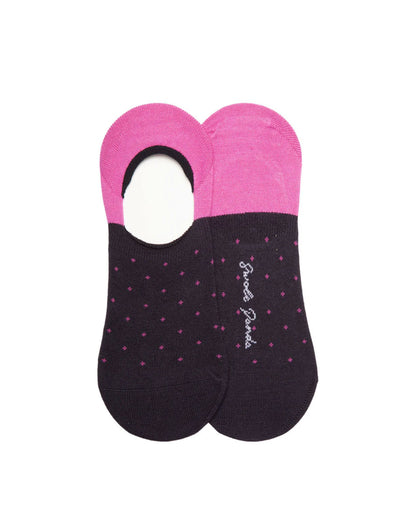 Spotted Socks No Show - Spotted Pink