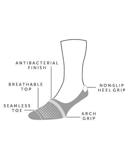 Spotted Socks No Show - Spotted Pink