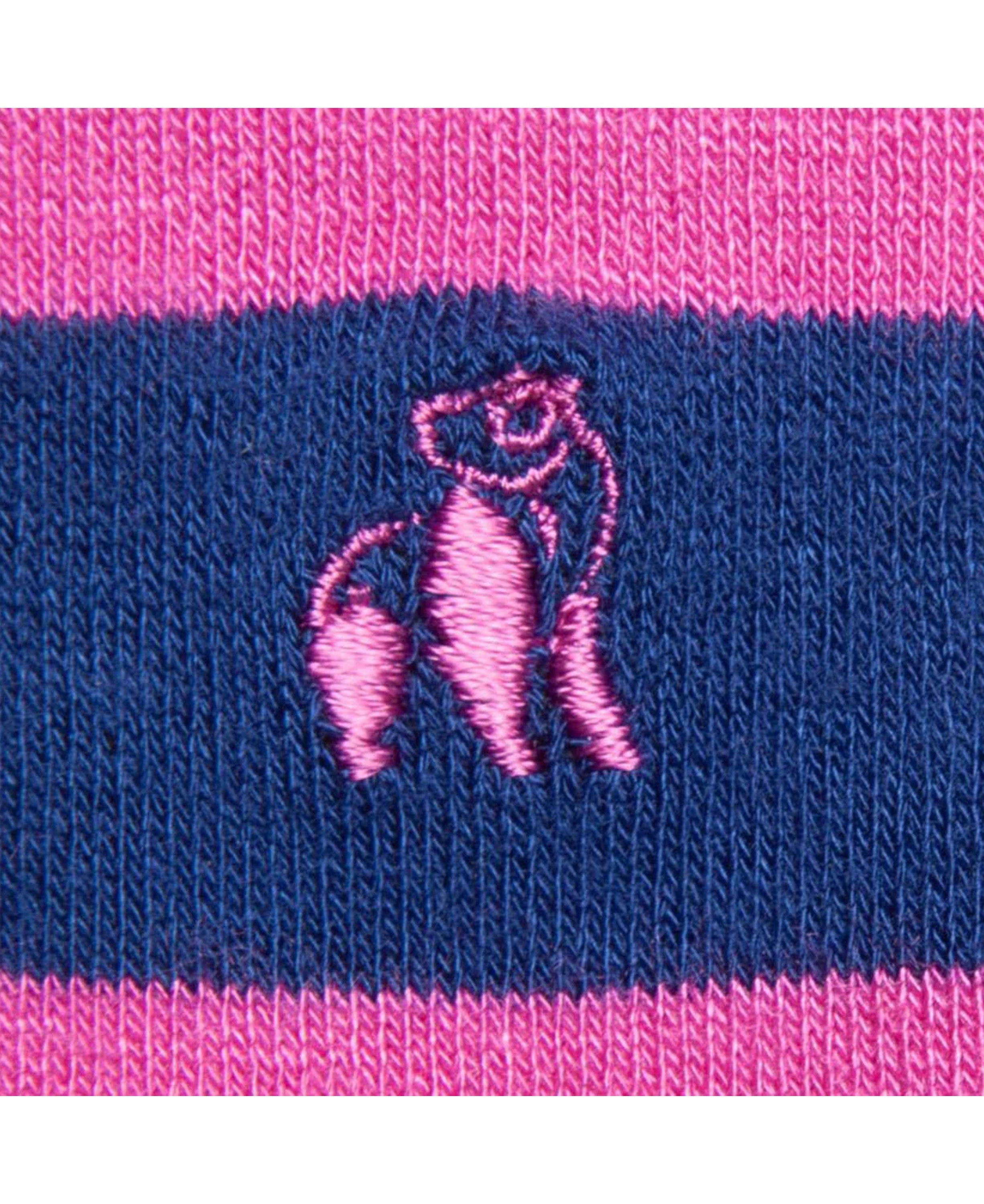 Striped Socks - Rich Pink Stripe