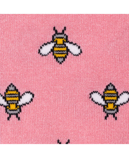 Bamboo Socks - Pink Bumblebees