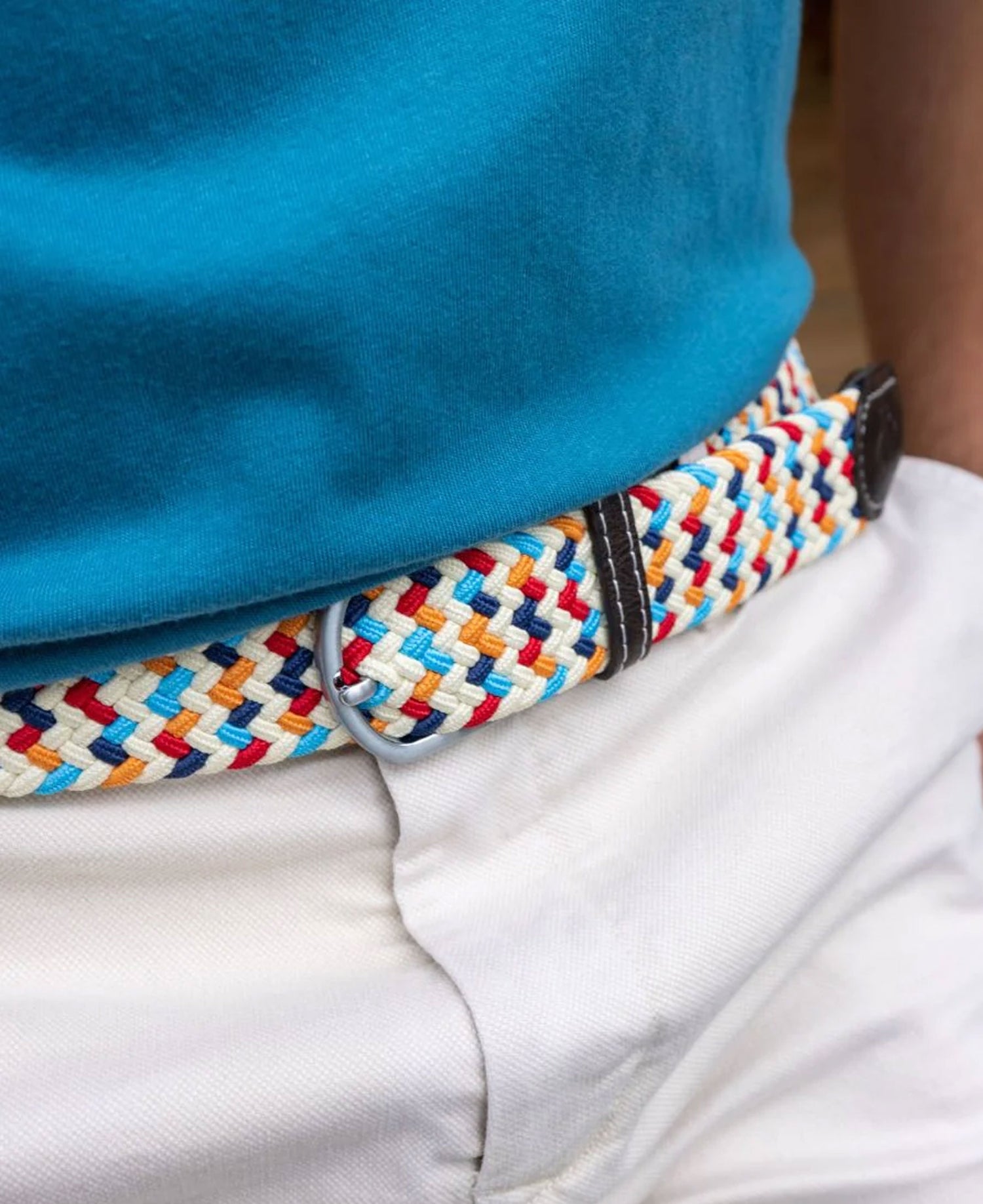 Woven Belt - Multi Colour Zigzag