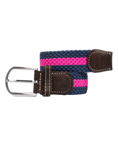 Woven Belt - Rich Pink Stripe