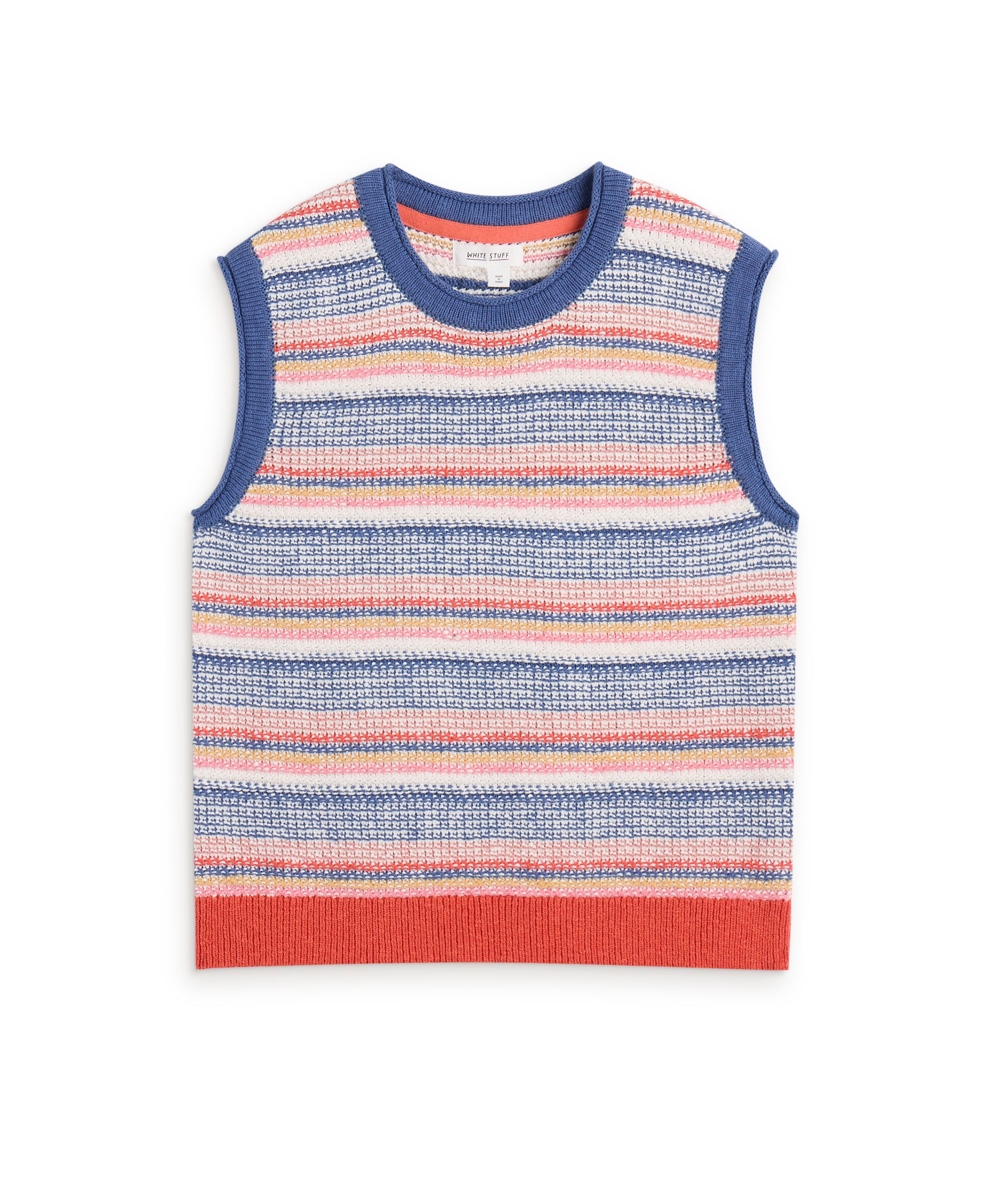 Tara Texture Tank - Blue Multi
