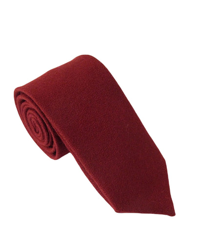 Wool Tie - Wine