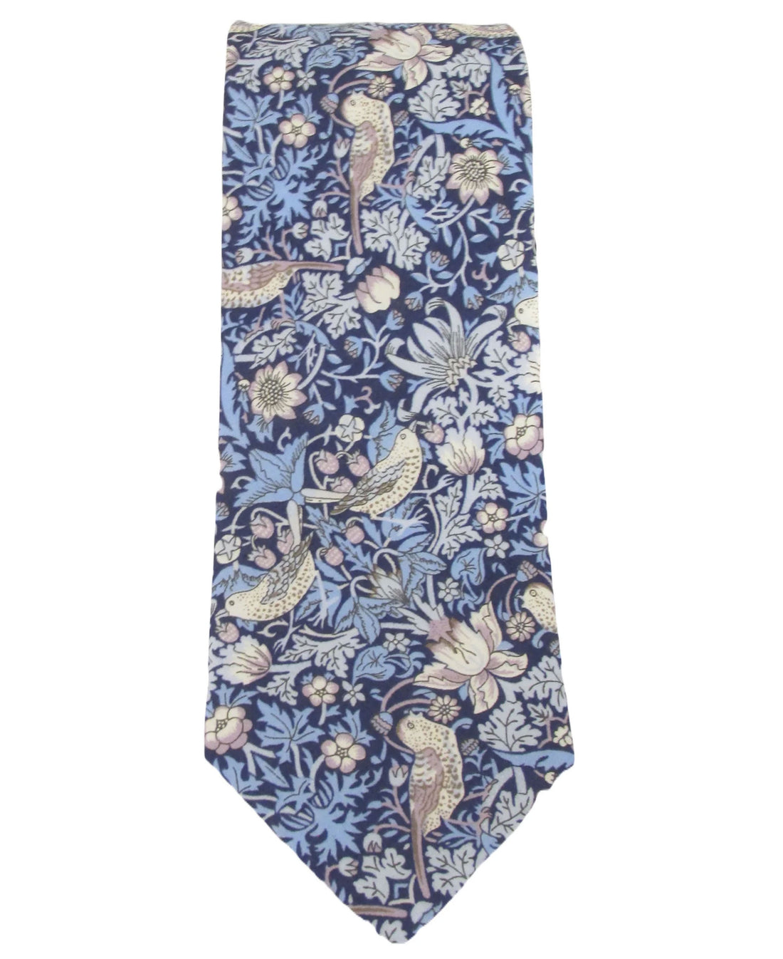 Liberty Cotton Tie - Strawberry Thief Blue