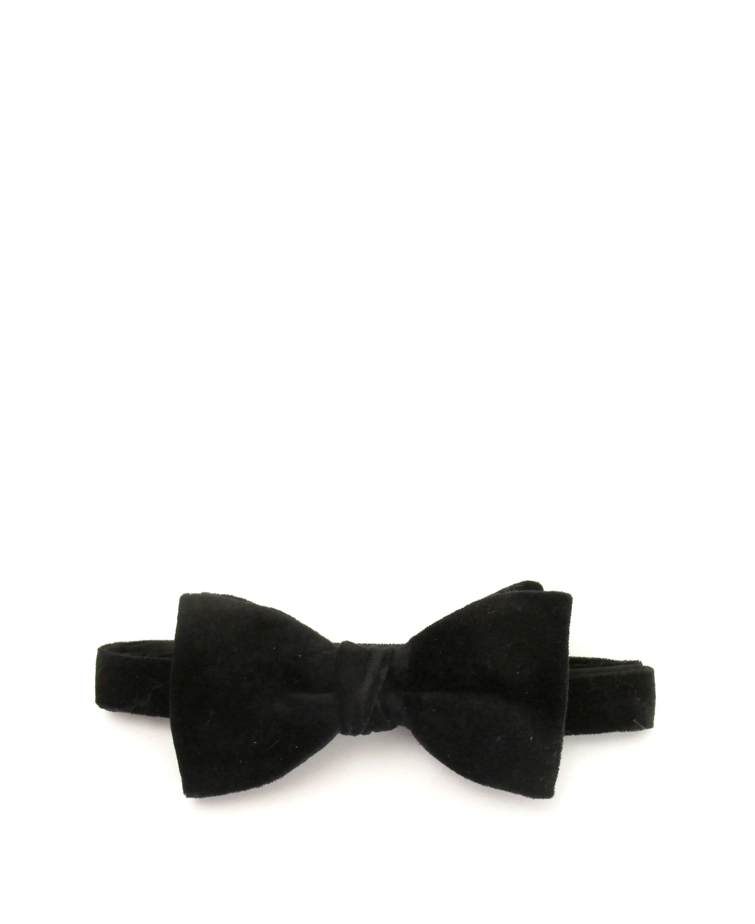 Velvet Bow Tie - Black